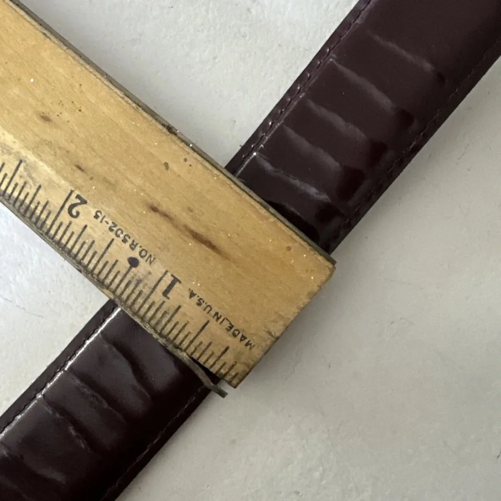 Coach 3931 Leather Belt Size 36 Cowhide Solid Brass